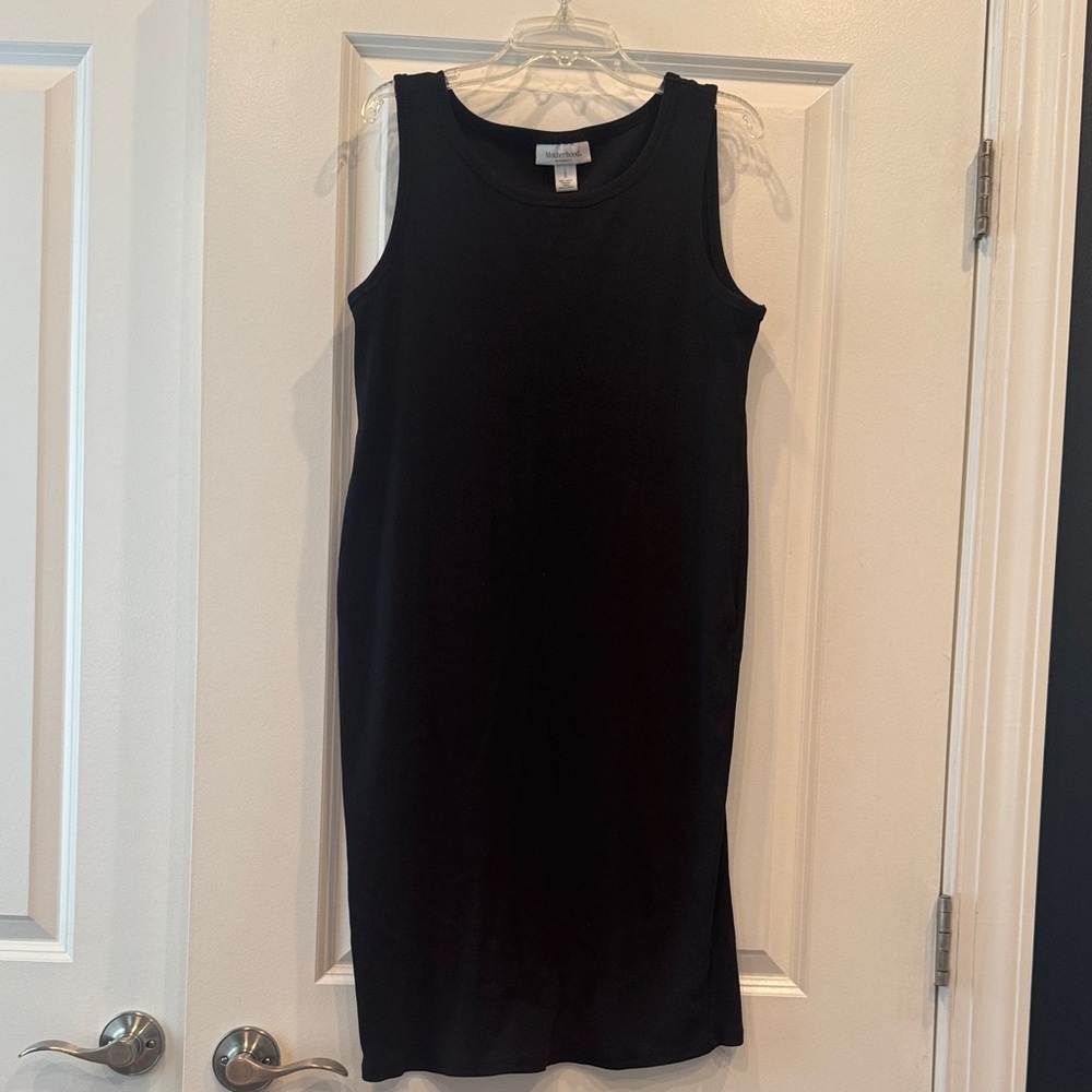 Motherhood Maternity Black Sleeveless Tank Dress
